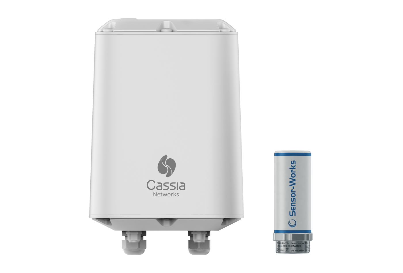 Cassia X2000 Bluetooth gateway with Sensor-Works BluVib wireless sensor